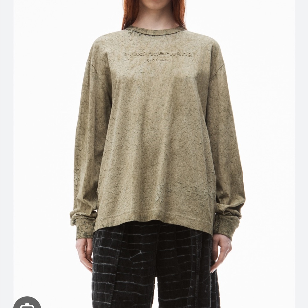 Alexander Wang Unisex Long sleeve Logo T Shirt